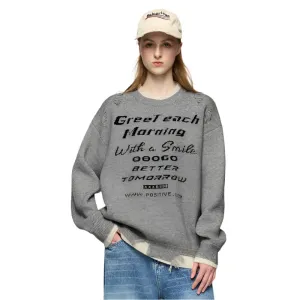 Double Layer Crewneck Sweater