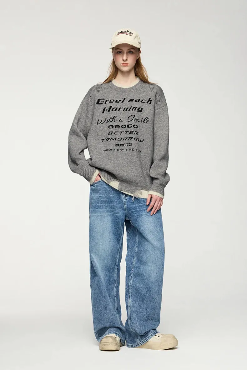 Double Layer Crewneck Sweater