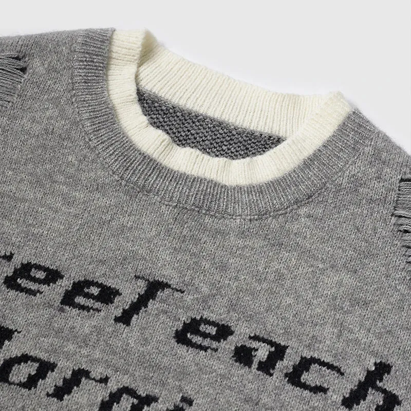 Double Layer Crewneck Sweater