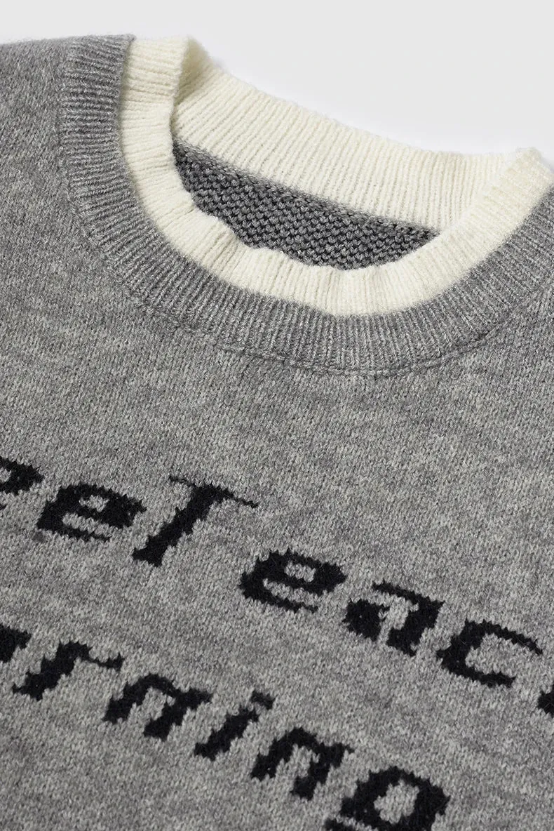 Double Layer Crewneck Sweater