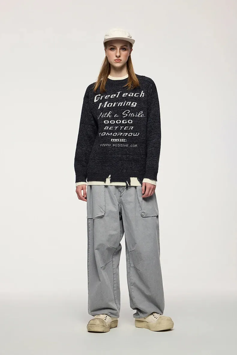 Double Layer Crewneck Sweater