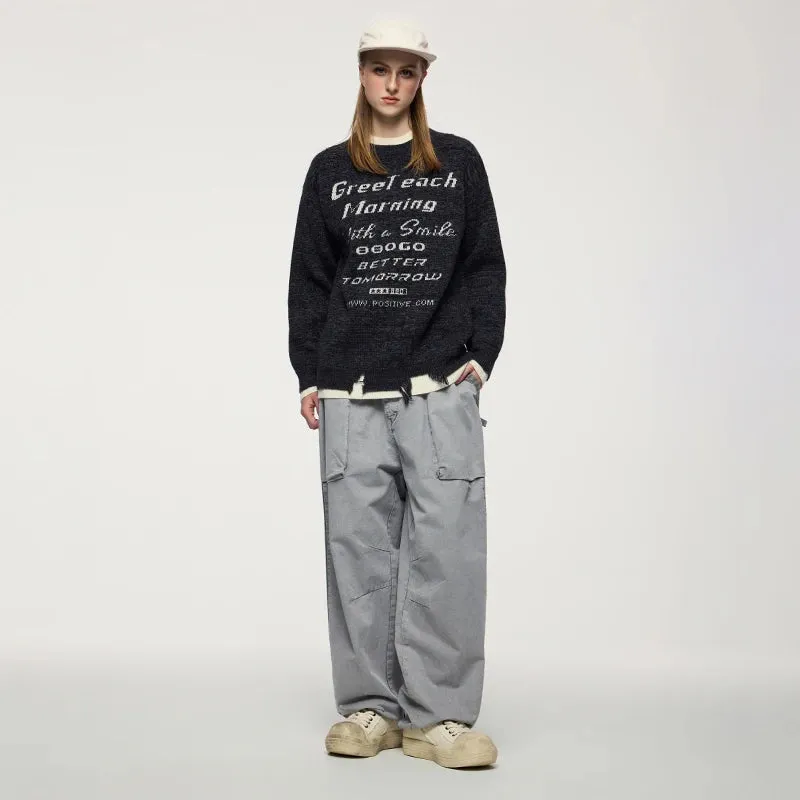 Double Layer Crewneck Sweater