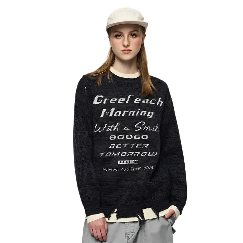 Double Layer Crewneck Sweater