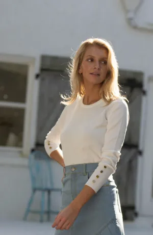 DRESSY SWEATER WITH BUTTONS
