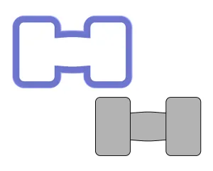 Dumbbell Cookie Cutter