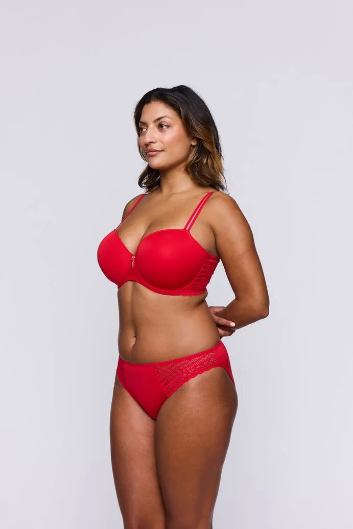 East End Padded Balcony Bra In True Red - Prima Donna