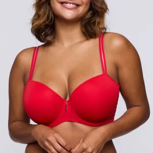 East End Padded Balcony Bra In True Red - Prima Donna
