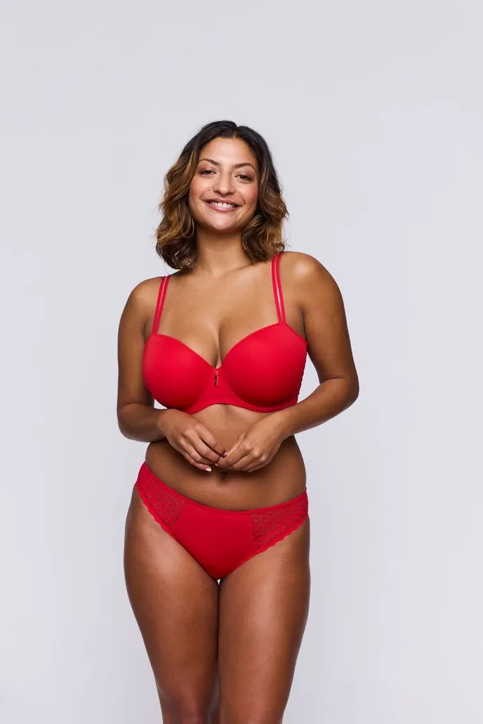 East End Padded Balcony Bra In True Red - Prima Donna