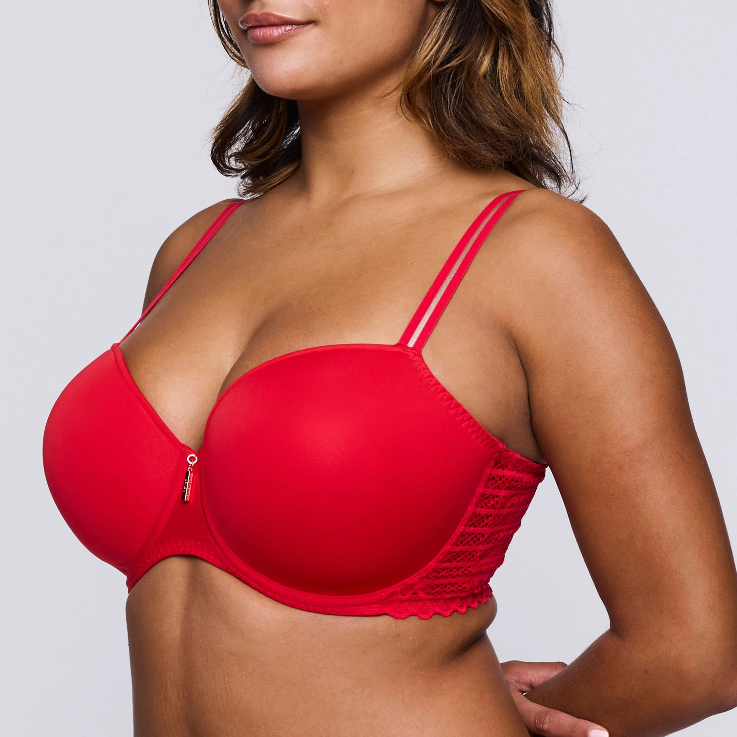 East End Padded Balcony Bra In True Red - Prima Donna