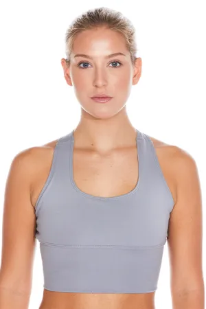 EcoSoft Recycled Bra Crop  - Grey