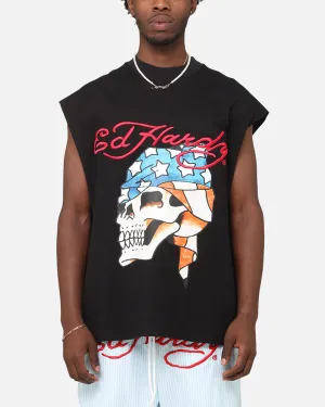Ed Hardy Rebel Oversized Muscle T-Shirt Black