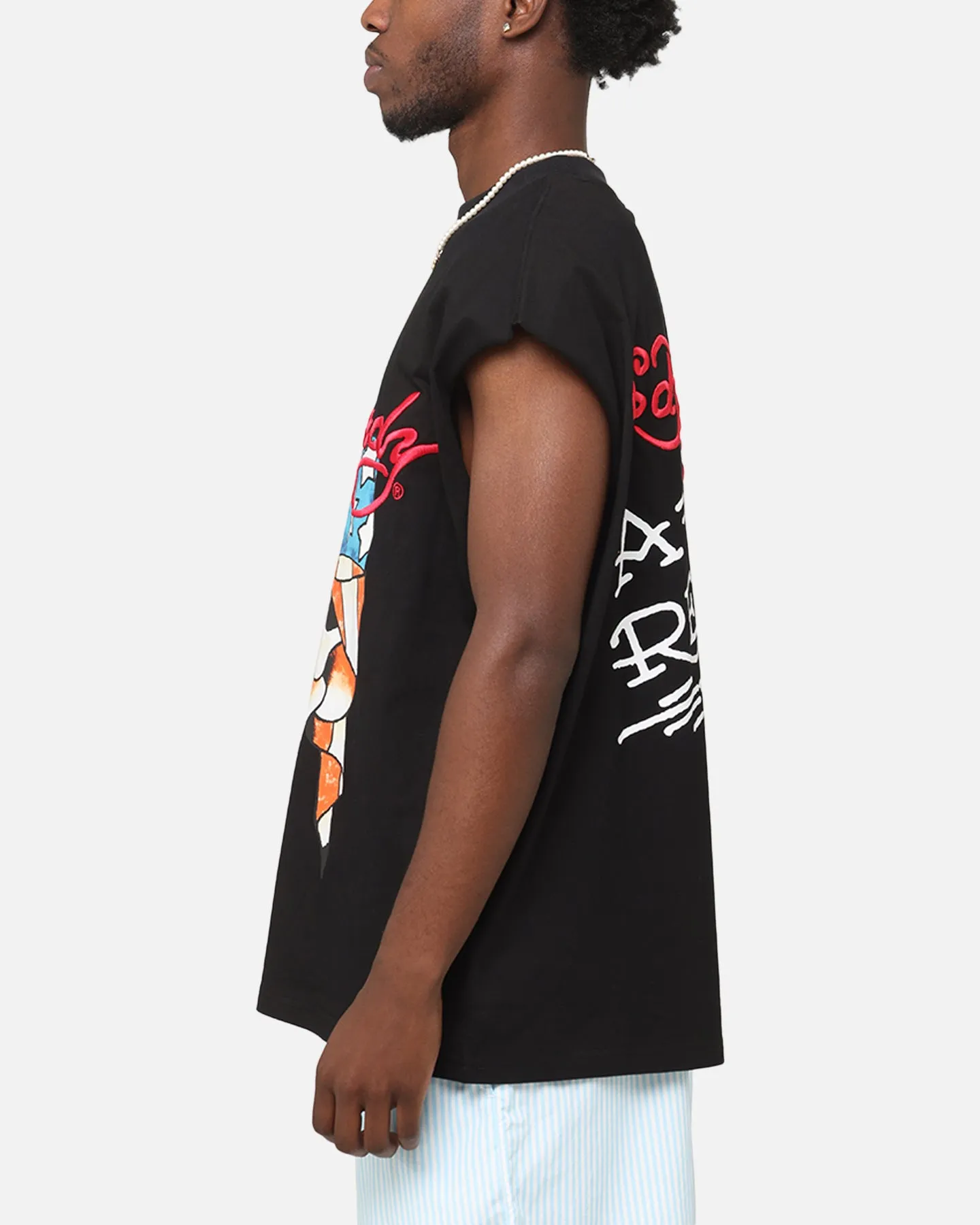 Ed Hardy Rebel Oversized Muscle T-Shirt Black