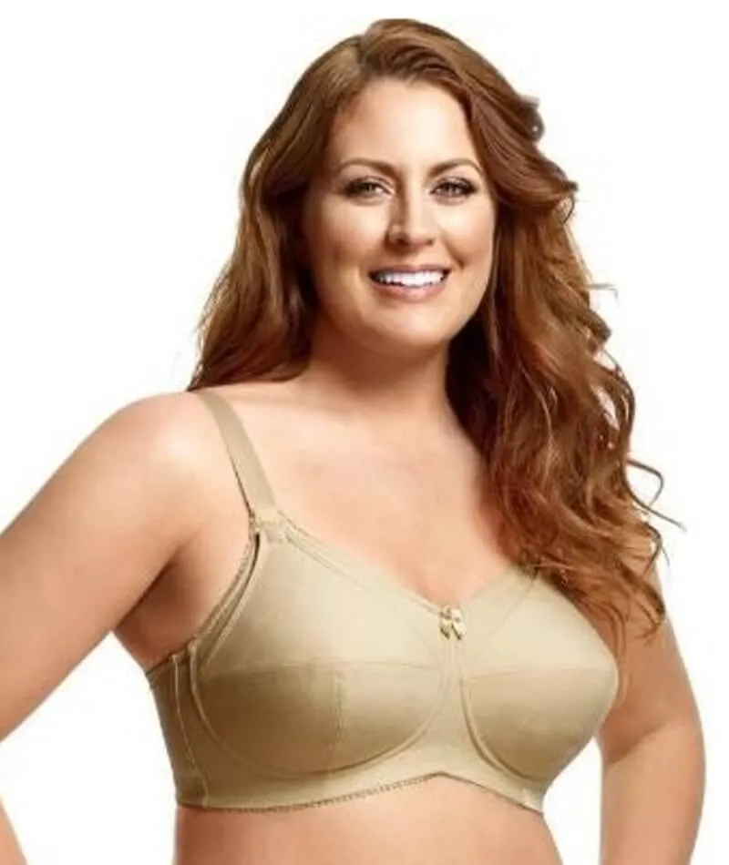 Elila Cotton Cup Wire-Free Nursing Bra - Nude