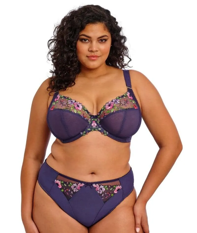 Elomi Himari Underwired Plunge Bra - Midnight