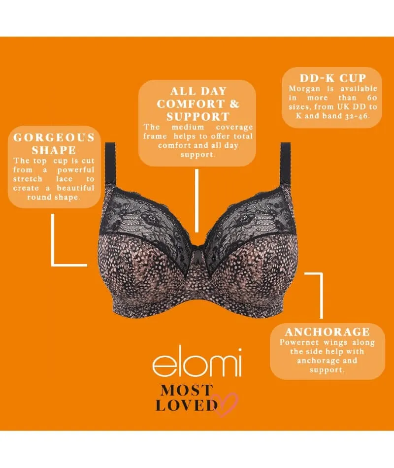 Elomi Morgan Underwired Bra - Ebony