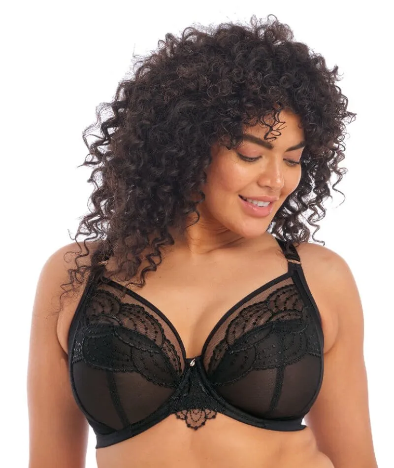 Elomi Priya Underwired Plunge Bra - Black