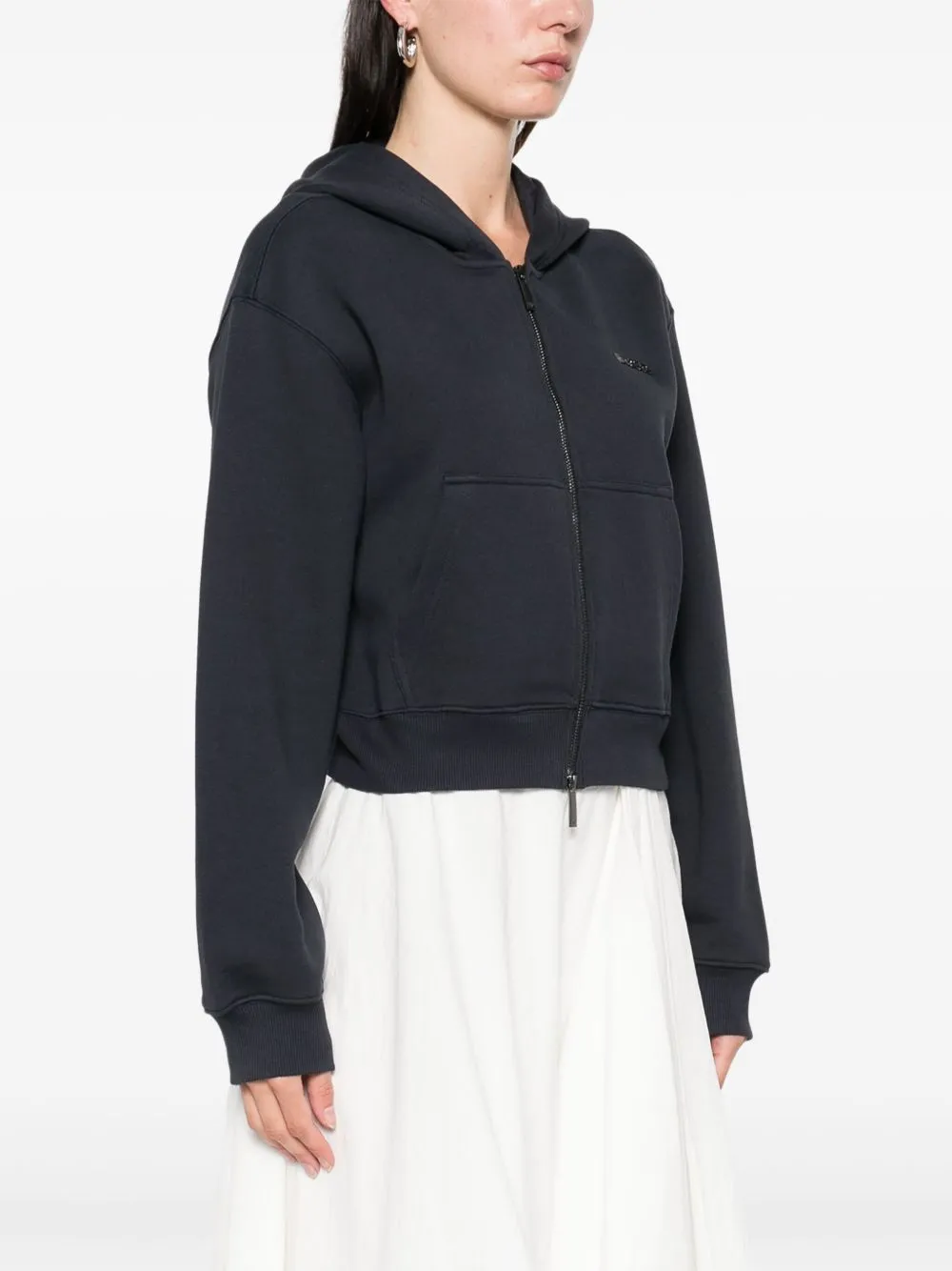 Emporio Armani Cotton Zipped Hoodie