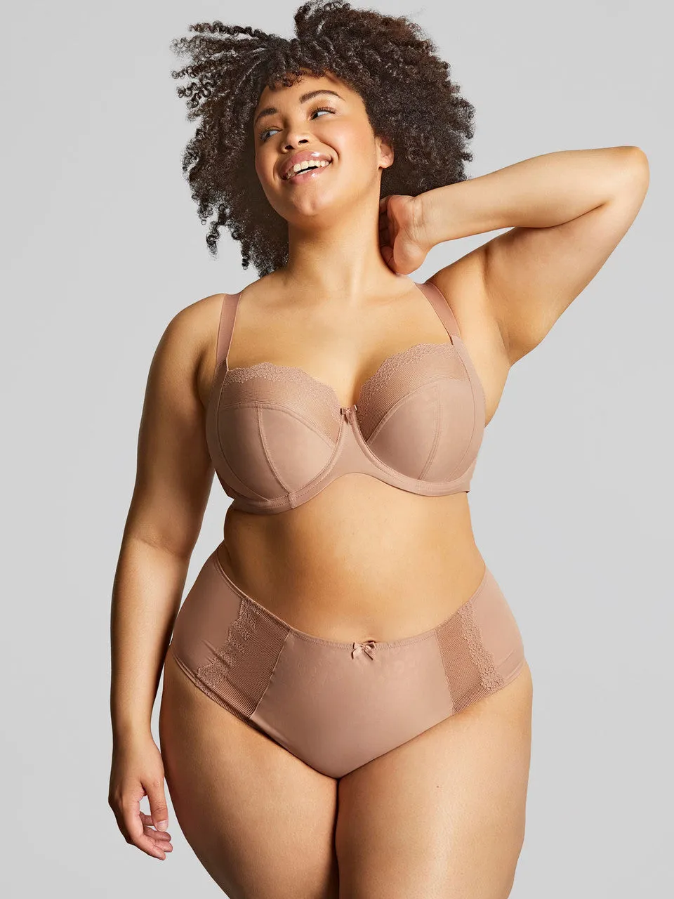 Esme Balcony Bra In Mocha Animal - Sculptresse