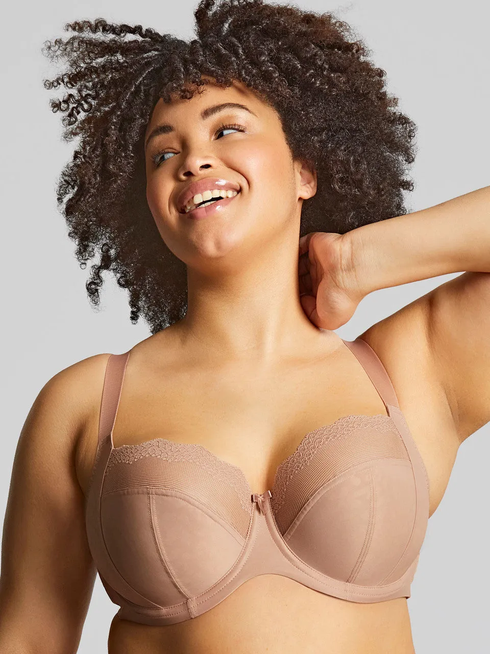 Esme Balcony Bra In Mocha Animal - Sculptresse