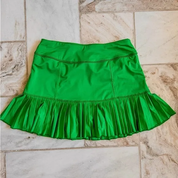 EUC | JoFit Knife Pleat Skort 14.5” | Vivid Green | Size:XS 🎾⛳️