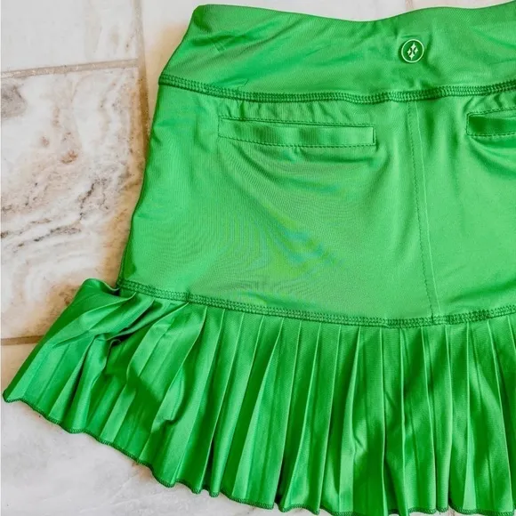 EUC | JoFit Knife Pleat Skort 14.5” | Vivid Green | Size:XS 🎾⛳️