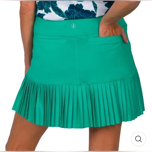 EUC | JoFit Knife Pleat Skort 14.5” | Vivid Green | Size:XS 🎾⛳️