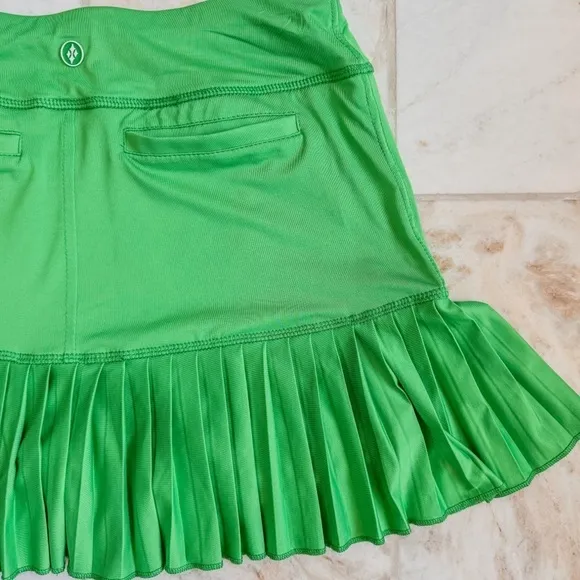EUC | JoFit Knife Pleat Skort 14.5” | Vivid Green | Size:XS 🎾⛳️
