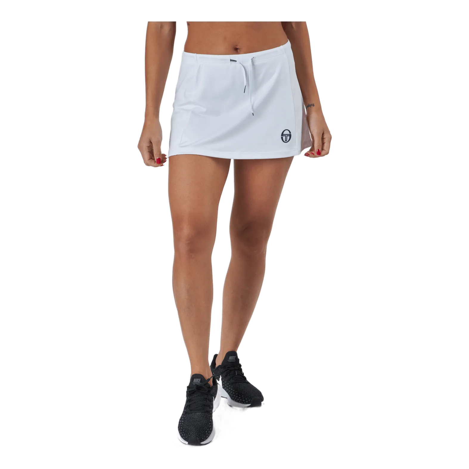 Eva Skort White/navy