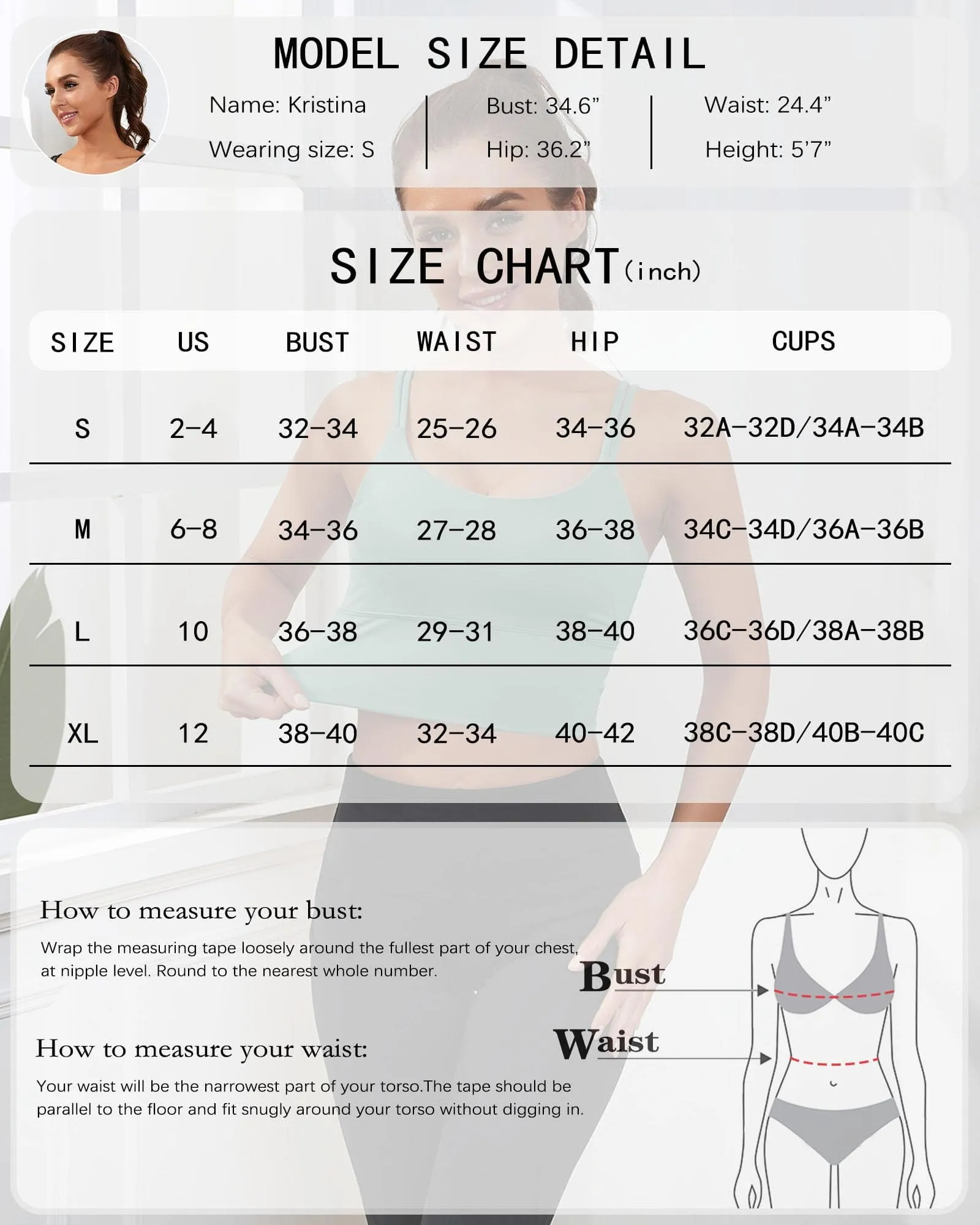 Everrysea Longline Sports Bra for Women Padded Workout Tank Tops Built in Bras Strappy Yoga Corp Top Camisole Blue Green