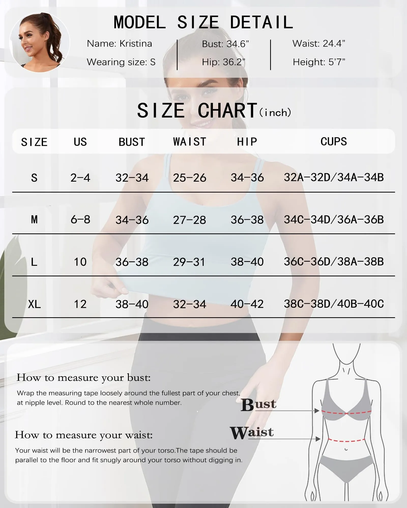 Everrysea Longline Sports Bra for Women Padded Workout Tank Tops Built in Bras Strappy Yoga Corp Top Camisole