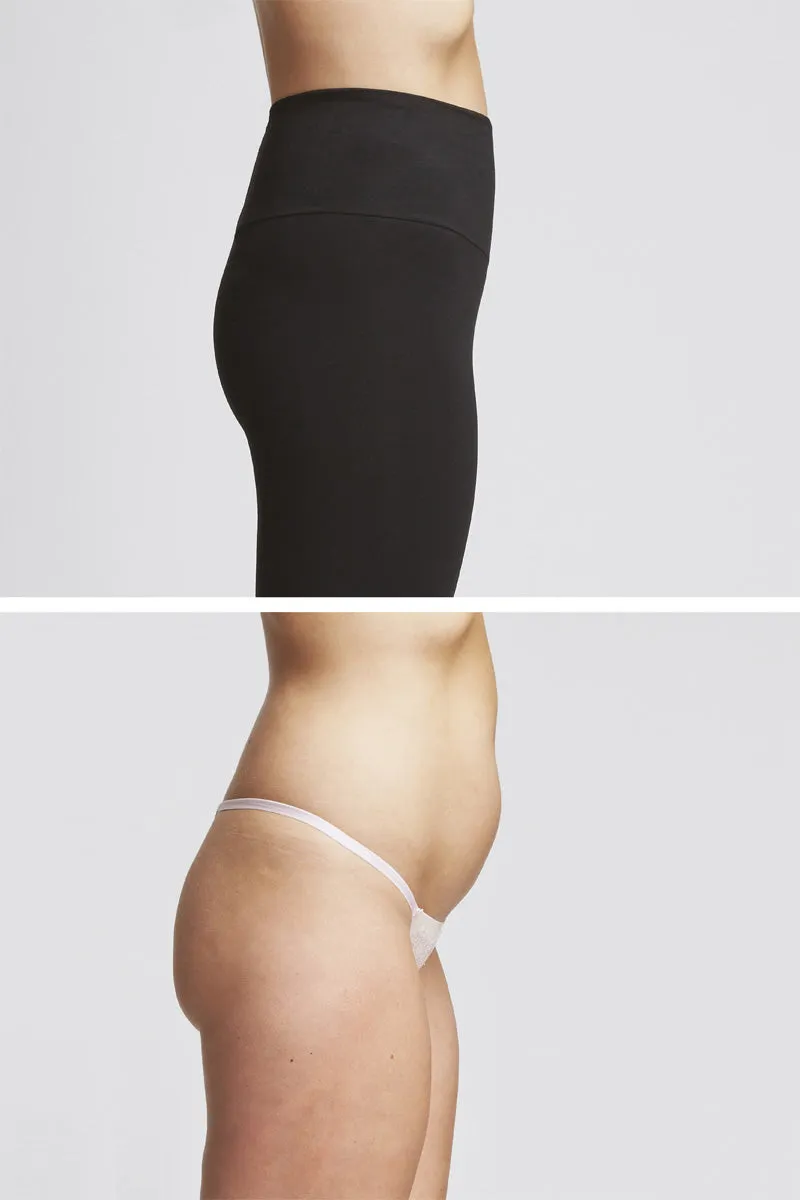 Extra Strong Compression Tummy Control Cropped Leggings Black