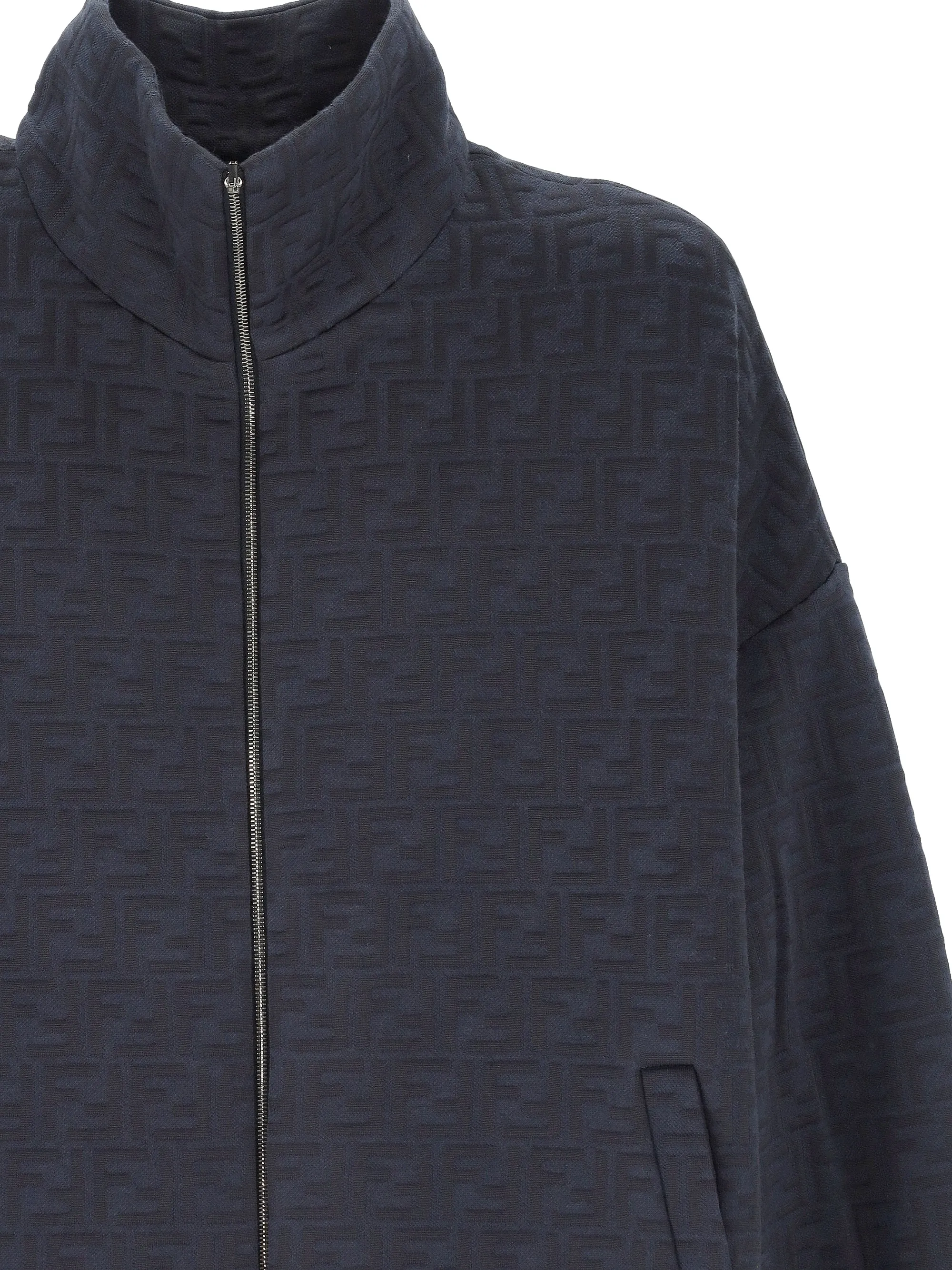 Fendi Navy FF Motif Jacket