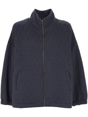 Fendi Navy FF Motif Jacket