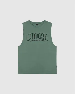 FEUD MUSCLE TOP - DARK GREEN