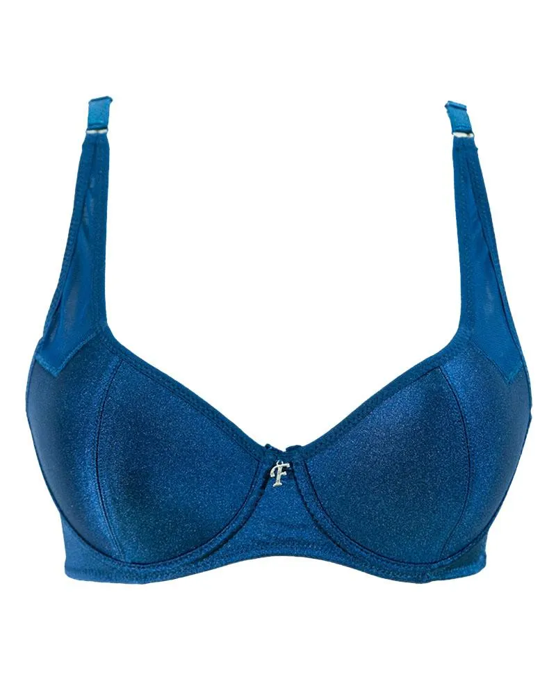 Firozi Fancy Flourish Bra - Single Padded Underwired Bra - FL2031