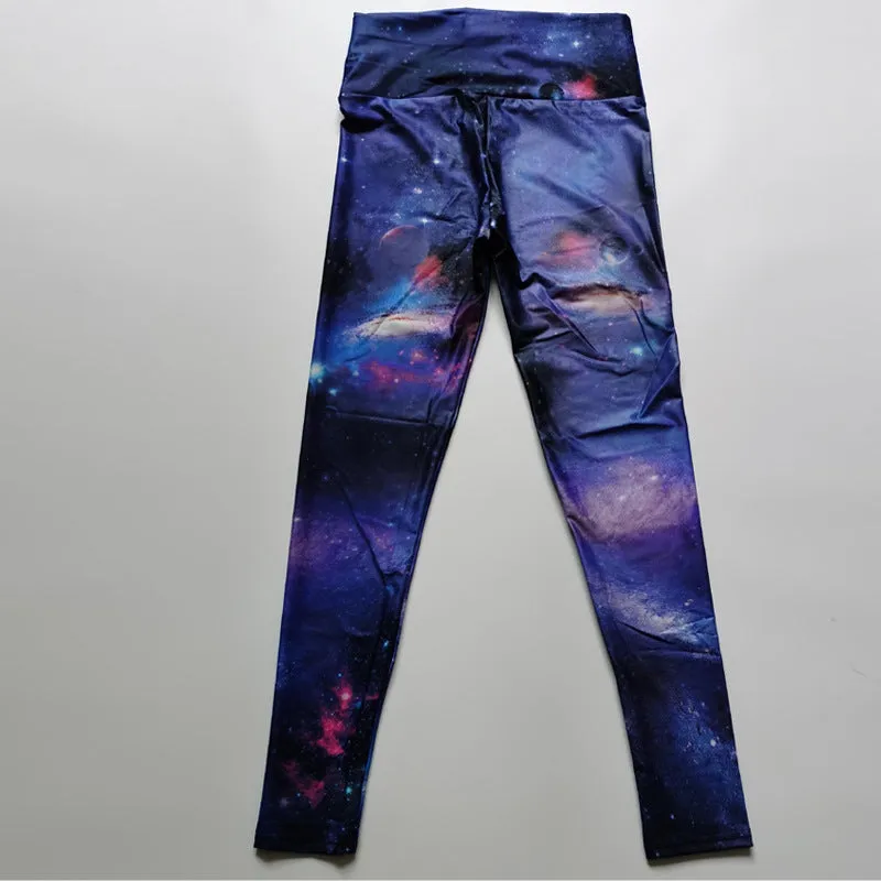 Fitness High Elastic Sports Leggings trendy Training Abstract Ink Pattern High Waist Yoga Leggings