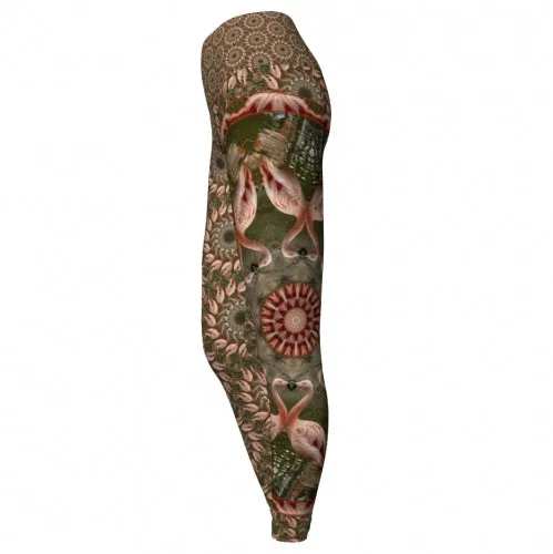 Flamingo Fantasy - Zoo Yoga Leggings