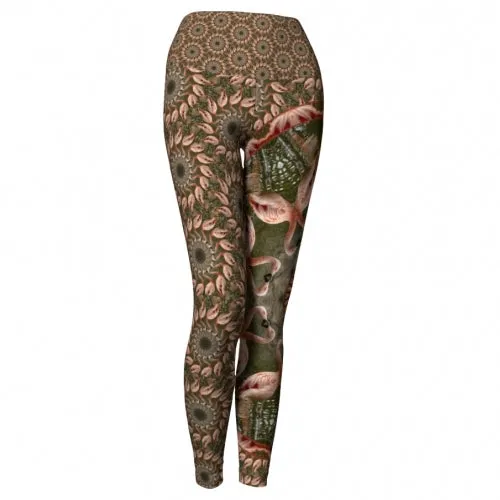 Flamingo Fantasy - Zoo Yoga Leggings