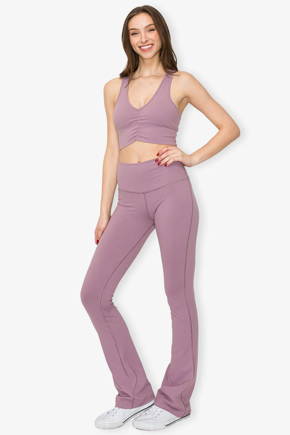 Flare Leggings - Ube Lavender