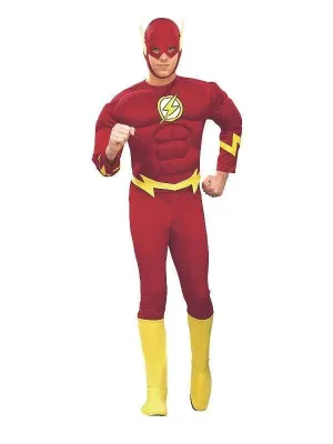 Flash Justice League Muscle Chest Mens Costume