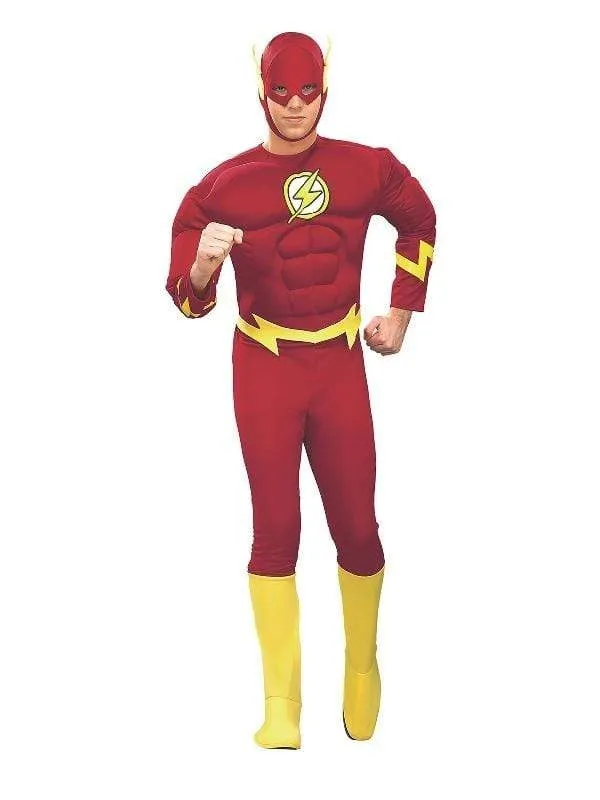 Flash Justice League Muscle Chest Mens Costume