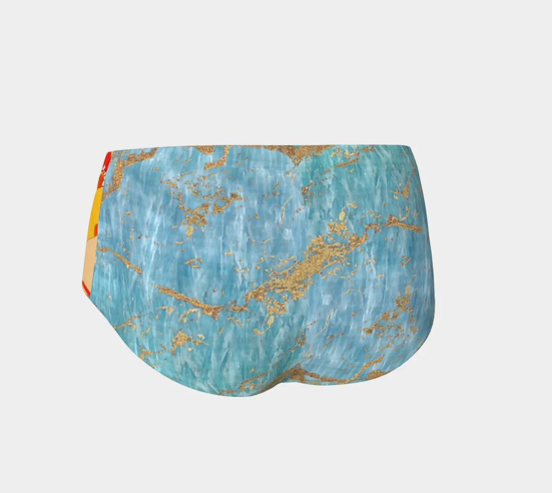 Floral Flapper Girl Swim Briefs