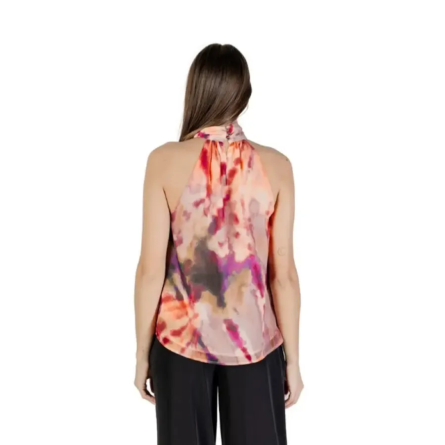 Floral Halter Top With Black Pants