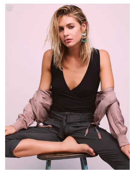 Free People Muscle Surplice Cami