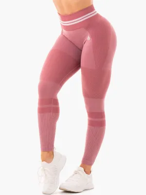 Freestyle Seamless High Waisted Leggings - Dusty Pink