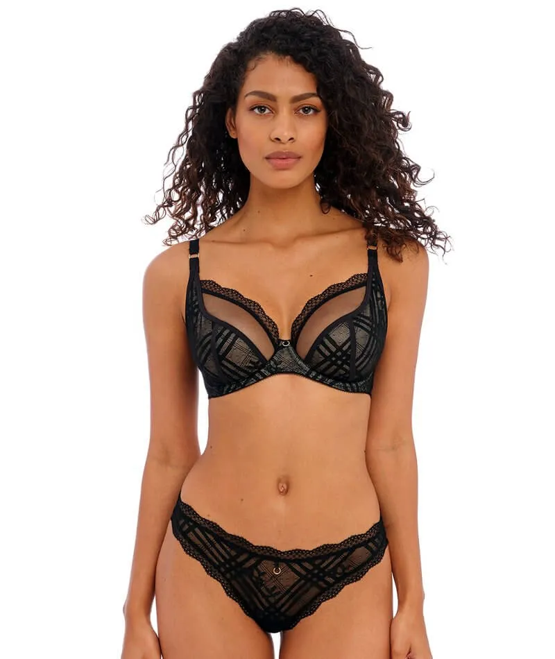 Freya Fatale Underwired Plunge Bra - Noir