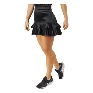 Frida Frill Skirt Black Metallic