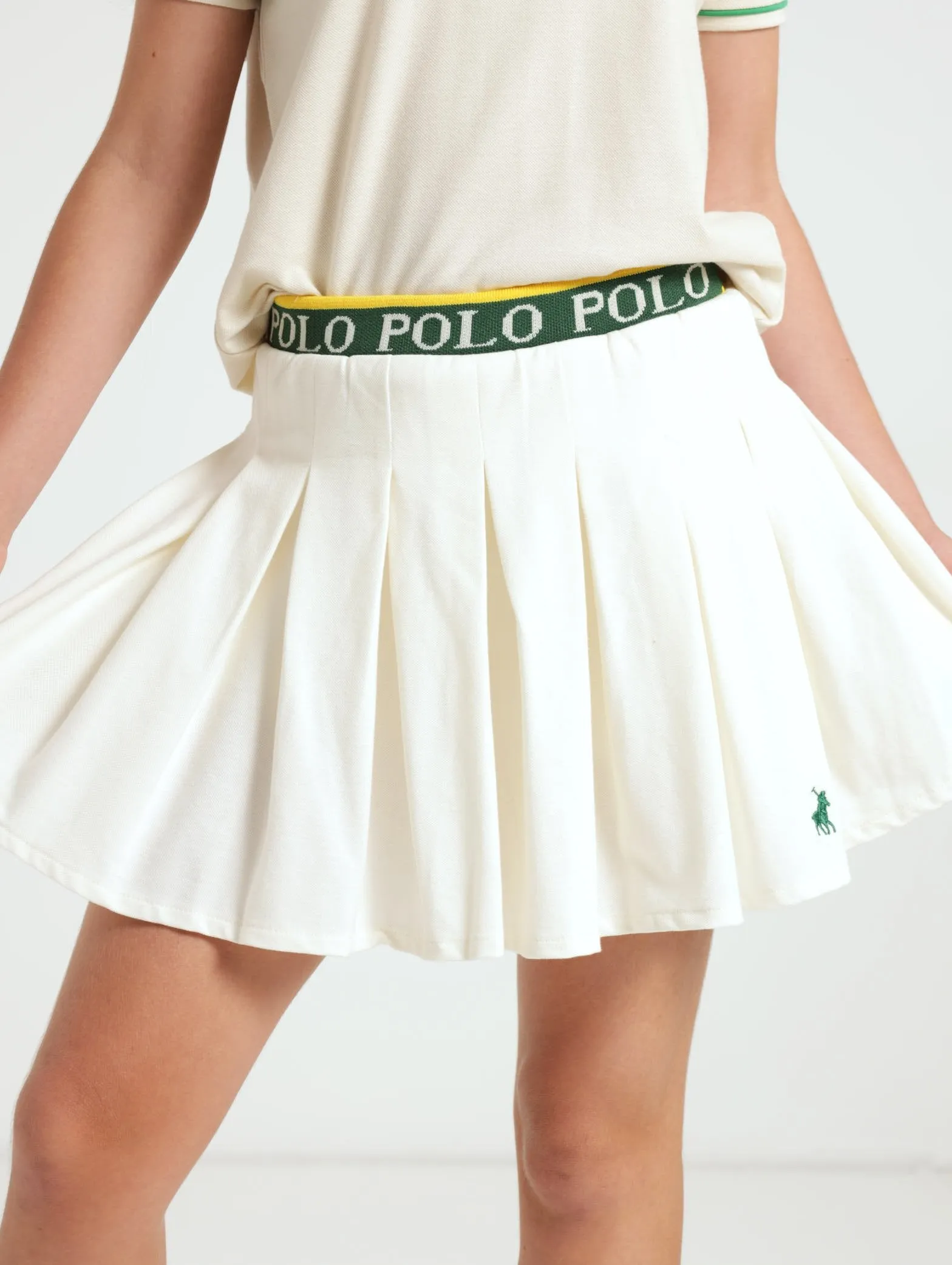 Girls Carey Tennis Skort - Milk