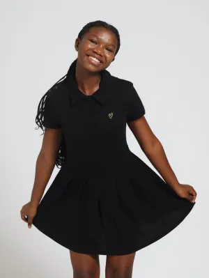 Girls Golfer Tennis Dress - Black