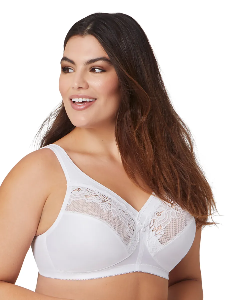 Glamorise Bra 1003 - Seamless Minimizer Support - White
